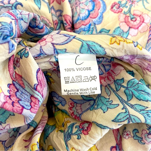 Springy floral midi dress. Large. Worn 1x - Picture 5 of 5